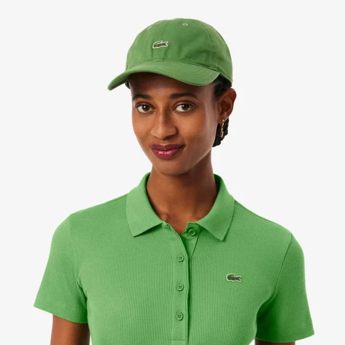 Kadın Slim Fit L.12.D Nervürlü Pamuk Polo Tişört