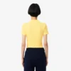 Kadın Slim Fit L.12.D Nervürlü Pamuk Polo Tişört