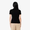 Kadın Slim Fit L.12.D Nervürlü Pamuk Polo Tişört