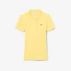 Kadın Slim Fit L.12.D Nervürlü Pamuk Polo Tişört