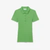 Kadın Slim Fit L.12.D Nervürlü Pamuk Polo Tişört