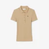 Kadın Slim Fit L.12.D Nervürlü Pamuk Polo Tişört