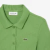 Kadın Slim Fit L.12.D Nervürlü Pamuk Polo Tişört
