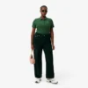 Kadın Slim Fit L.12.D Nervürlü Pamuk Polo Tişört