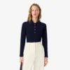 Kadın Slim Fit L.12.D Streç Mini Piqua Polo Tişört
