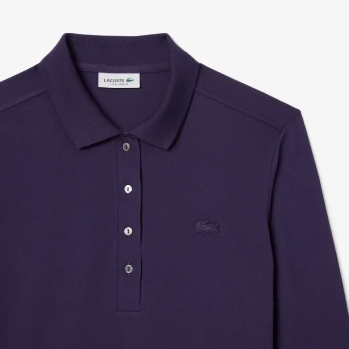 Kadın Slim Fit L.12.D Streç Mini Piqua Polo Tişört