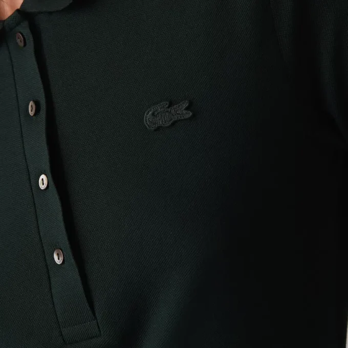 Kadın Slim Fit L.12.D Streç Mini Piqua Polo Tişört