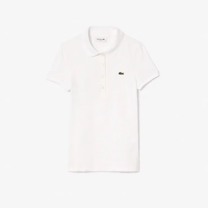Kadın Slim Fit L.12.D Streç Pamuk Polo Tişört