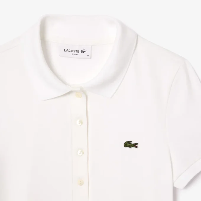Kadın Slim Fit L.12.D Streç Pamuk Polo Tişört