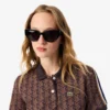Kadın Slim Fit Monogram Polo Tişört
