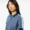 Kadın Slim Fit Monogram Polo Tişört