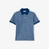 Kadın Slim Fit Monogram Polo Tişört