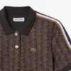Kadın Slim Fit Monogram Polo Tişört