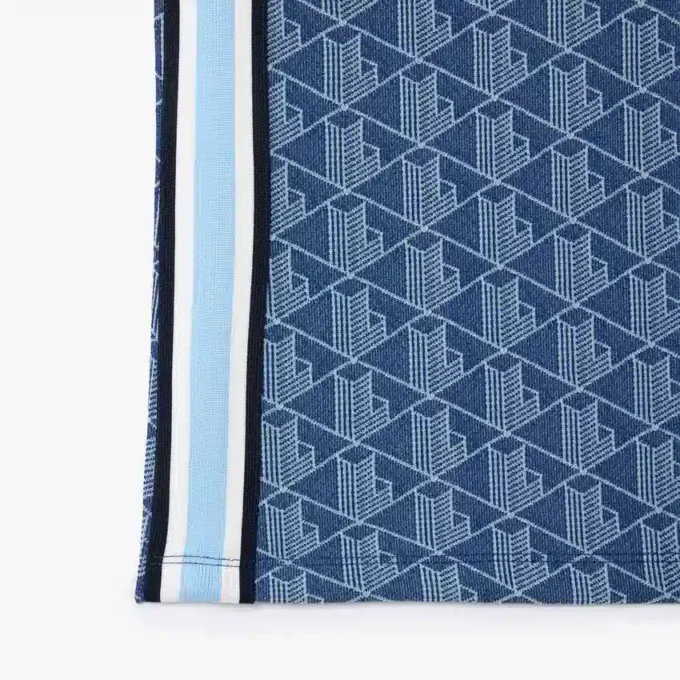 Kadın Slim Fit Monogram Polo Tişört
