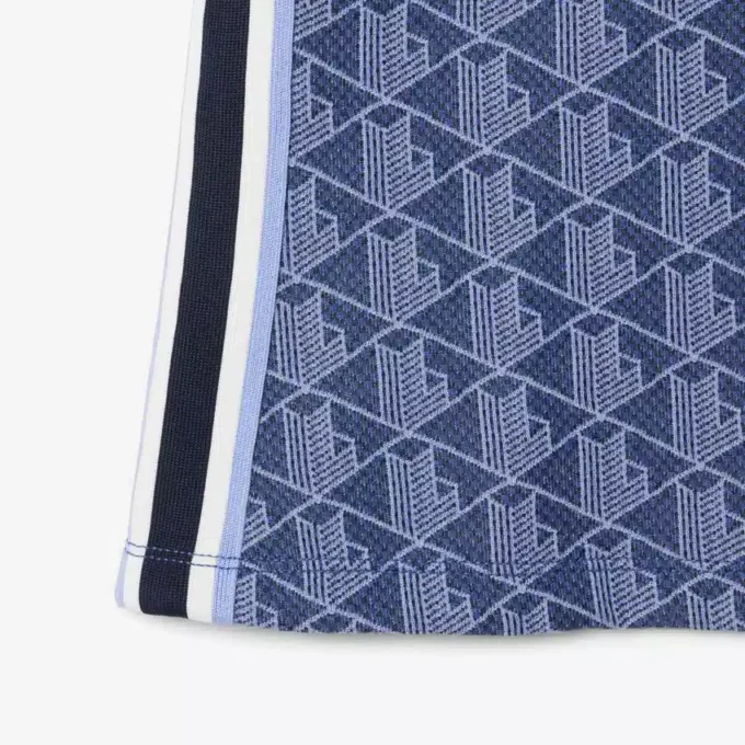 Kadın Slim Fit Monogram Polo Tişört