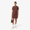 Kadın Slim Fit Monogram Polo Tişört Elbise