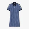 Kadın Slim Fit Monogram Polo Tişört Elbise