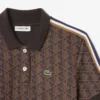 Kadın Slim Fit Monogram Polo Tişört Elbise