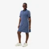 Kadın Slim Fit Monogram Polo Tişört Elbise