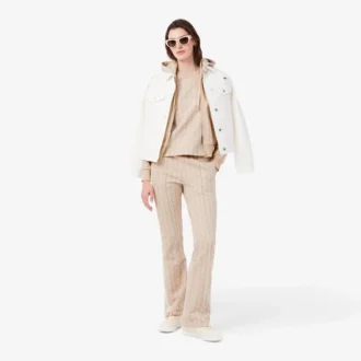 Kadın Slim Fit Monogram Tişört