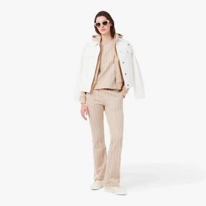 Kadın Slim Fit Monogram Tişört