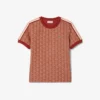Kadın Slim Fit Monogram Tişört