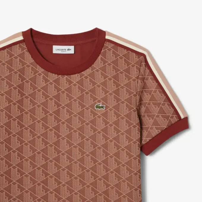 Kadın Slim Fit Monogram Tişört