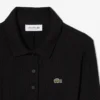 Kadın Slim Fit Nervürlü Pamuklu Polo Tişört Yaka Elbise