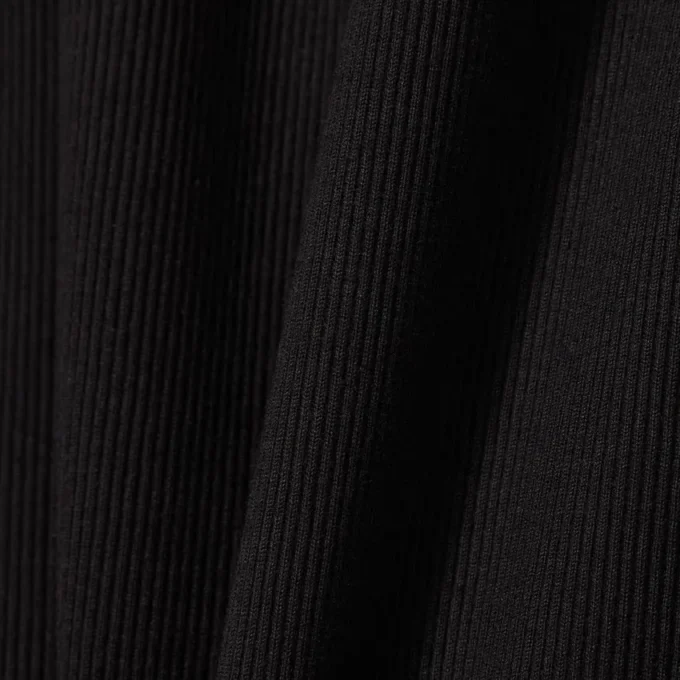 Kadın Slim Fit Nervürlü Pamuklu Polo Tişört Yaka Elbise