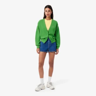 Kadın Slim Fit Nervürlü Pamuklu Tişört