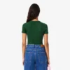 Kadın Slim Fit Nervürlü Pamuklu Tişört