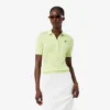 Kadın Slim Fit Pointelle Markalı L.12.D Polo Tişört