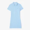 Kadın Slim Fit Streç Mini Piqué Polo Tişört Elbise