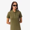 Kadın Slim Fit Streç Mini Piqué Polo Tişört Elbise