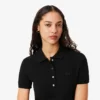 Kadın Slim Fit Streç Mini Piqué Polo Tişört Elbise