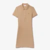 Kadın Slim Fit Streç Mini Piqué Polo Tişört Elbise