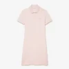 Kadın Slim Fit Streç Mini Piqué Polo Tişört Elbise