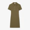 Kadın Slim Fit Streç Mini Piqué Polo Tişört Elbise