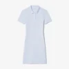 Kadın Slim Fit Streç Mini Piqué Polo Tişört Elbise