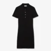 Kadın Slim Fit Streç Mini Piqué Polo Tişört Elbise