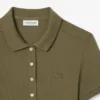 Kadın Slim Fit Streç Mini Piqué Polo Tişört Elbise