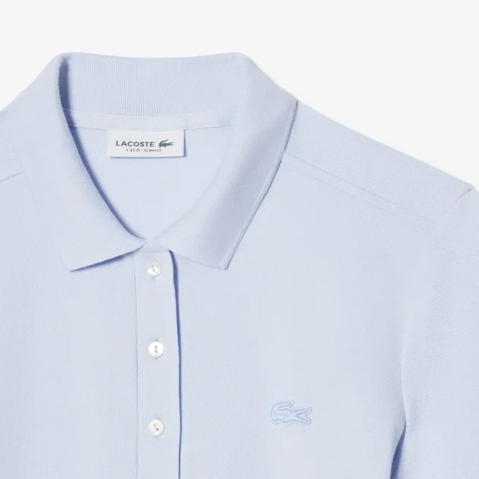 Kadın Slim Fit Streç Mini Piqué Polo Tişört Elbise