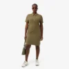 Kadın Slim Fit Streç Mini Piqué Polo Tişört Elbise