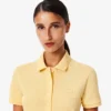 Kadın Slim Fit Streç Mini Piqua Polo Tişört Elbise