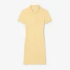 Kadın Slim Fit Streç Mini Piqua Polo Tişört Elbise