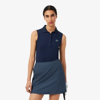 Kadın Slim Fit UV Korumalı Streç Golf Polo Tişörtü