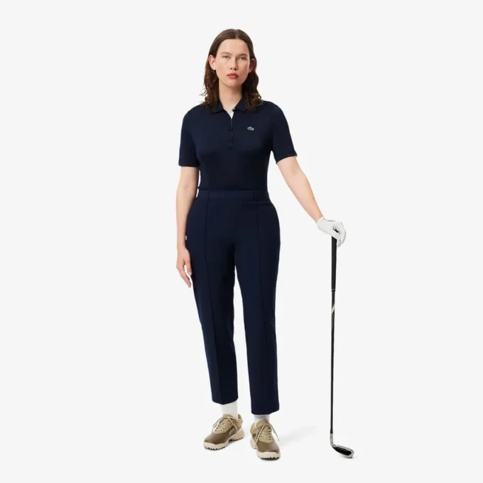 Kadın Slim Fit UV Korumalı Streç Golf Polo Tişörtü