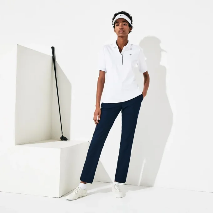 Kadın Slim Fit UV Korumalı Streç Golf Polo Tişörtü