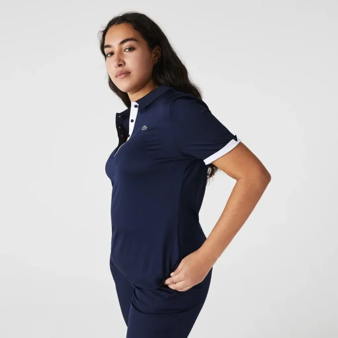 Kadın Slim Fit UV Korumalı Streç Golf Polo Tişörtü
