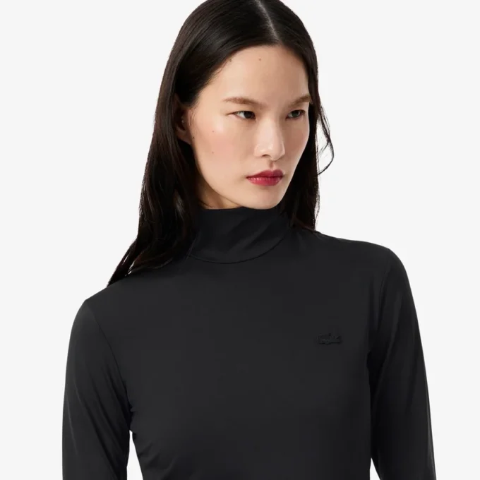 Kadın Slim Fit Yüksek Yaka Elbise